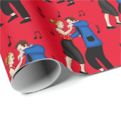 Nostalgische Retro 1950-stijl Cadeaupapier (Rol Hoek)