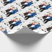 Nostalgische Retro 1950-stijl Cadeaupapier (Hoek)