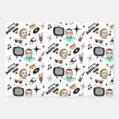 Nostalgische Retro 1950-stijl Inpakpapier Vel (Voorkant 3)