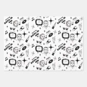 Nostalgische Retro 1950-stijl Inpakpapier Vel (Voorkant 2)