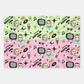 Nostalgische Retro 1950-stijl Inpakpapier Vel (Voorkant 3)