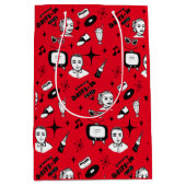 Nostalgische Retro 1950-stijl Medium Cadeauzakje (Voorkant)