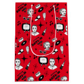 Nostalgische Retro 1950-stijl Medium Cadeauzakje (Achterkant)