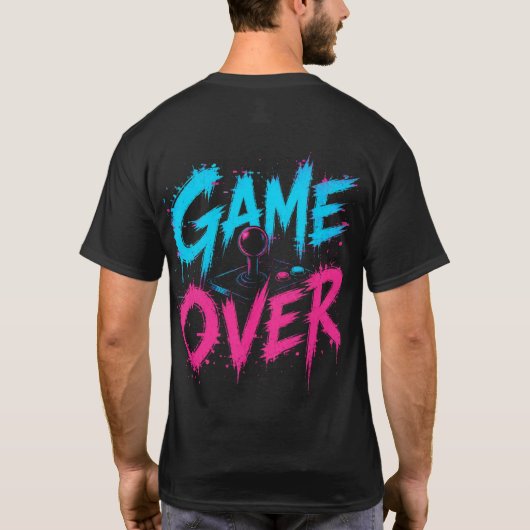 Nostalgische Retro Gaming T-shirt (Achterkant)