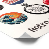 Nostalgische retro helemaal Pop cultuur Poster (Hoek)