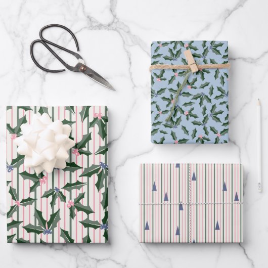 Nostalgische Retro vakantie Inpakpapier Vel (Voorkant)