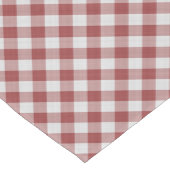 Nostalgische rode gingham medium tafelloper (Hoek)