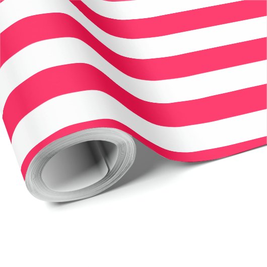 Nostalgische rode witte streep klassieke kerst cadeaupapier (Rol Hoek)