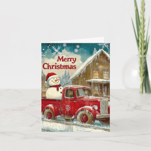 nostalgische roman feestdagen kaart (Voorkant)