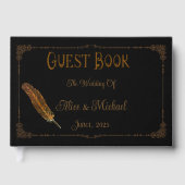 Nostalgische  romantische huwelijksfantasie gastenboek (Voorkant)