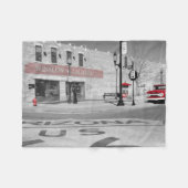 Nostalgische Route 66 Moeder Road Winslow Arizona Fleece Deken (Voorkant (Horizontaal))