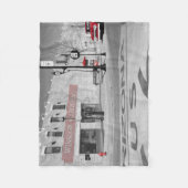 Nostalgische Route 66 Moeder Road Winslow Arizona Fleece Deken (Voorkant)