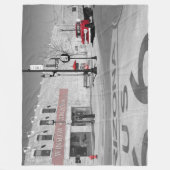 Nostalgische Route 66 Moeder Road Winslow Arizona Fleece Deken (Voorkant)