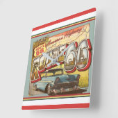 Nostalgische Route 66 Vierkante Klok (Hoek)