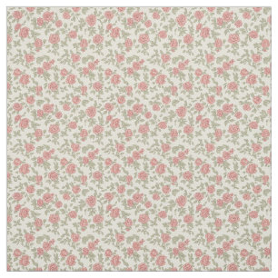 Nostalgische roze en saliegroene utility bloemen u stof