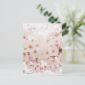 nostalgische sakura briefkaart (Staand voorkant)