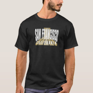 Nostalgische San Francisco Retro Striped SF San Fr T-shirt