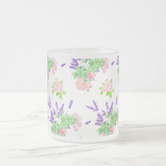 Nostalgische scents of Summer Pattern Glass Mok (Center)