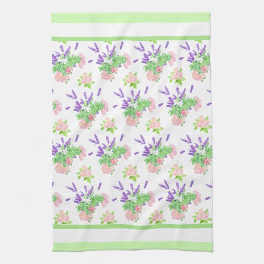 Nostalgische scents of Summer Pattern Kitchen Towe Theedoek (Verticaal)