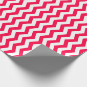 Nostalgische Sjabloon Christmas Red White Classic Cadeaupapier (Hoek)