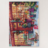 Nostalgische Speelgoed-kerstwinkel Legpuzzel (Verticaal)