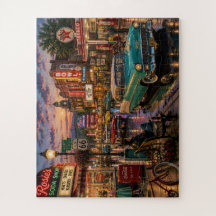 Nostalgische stad uit de jaren 50/60 — Legpuzzel