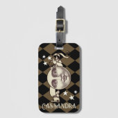 Nostalgische  Steampunk Fantasy Bagagelabel (Voorkant (verticaal))