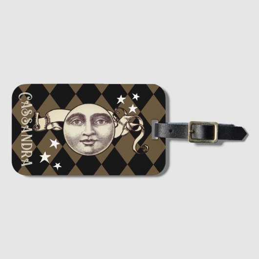 Nostalgische  Steampunk Fantasy Bagagelabel (Voorkant (horizontaal))