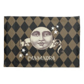 Nostalgische Steampunk Fantasy Kussensloop (Achterkant)