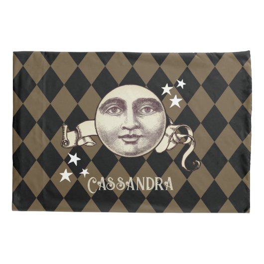 Nostalgische Steampunk Fantasy Kussensloop (Achterkant)