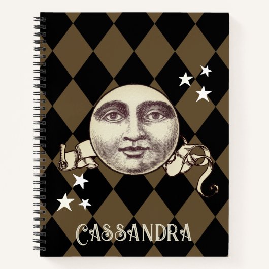 Nostalgische Steampunk Fantasy Notitieboek (Voorkant)