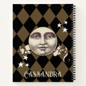 Nostalgische Steampunk Fantasy Notitieboek (Achterkant)