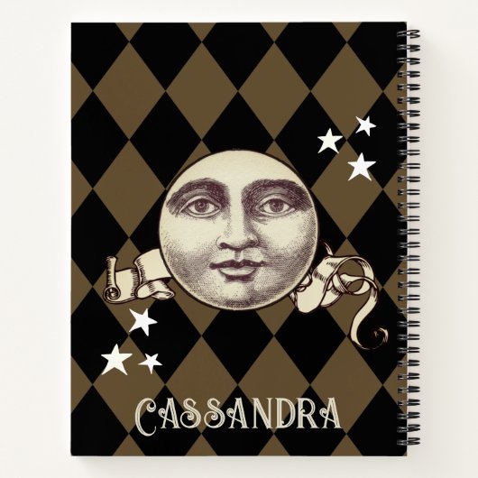 Nostalgische Steampunk Fantasy Notitieboek (Achterkant)