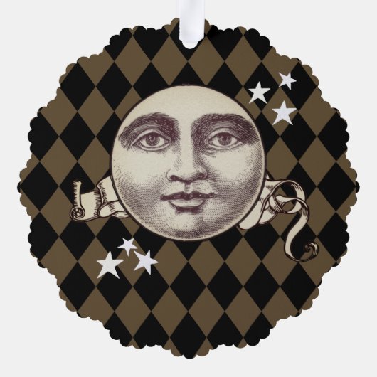 Nostalgische  Steampunk Fantasy Ornament Kaart (Achterkant)