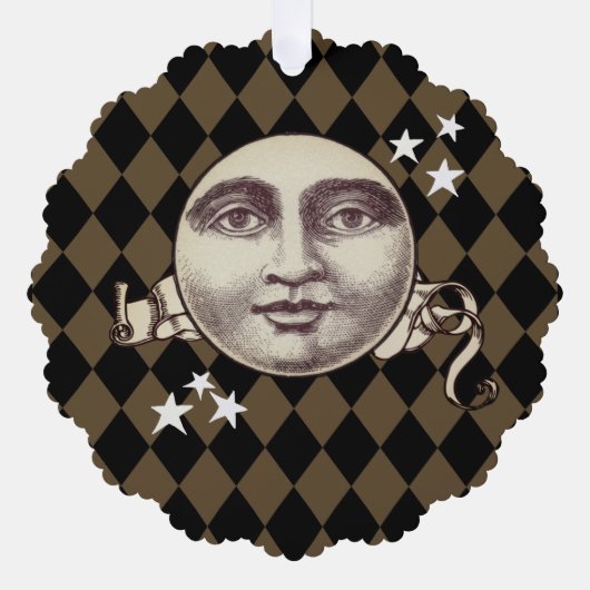 Nostalgische Steampunk Fantasy Ornament Kaart (Voorkant)