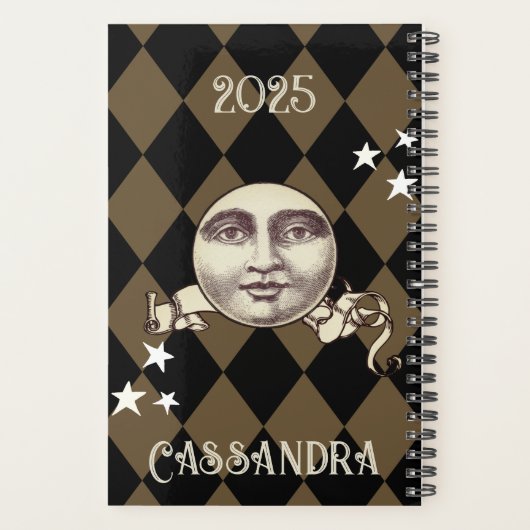 Nostalgische Steampunk Fantasy Planner (Achterkant)