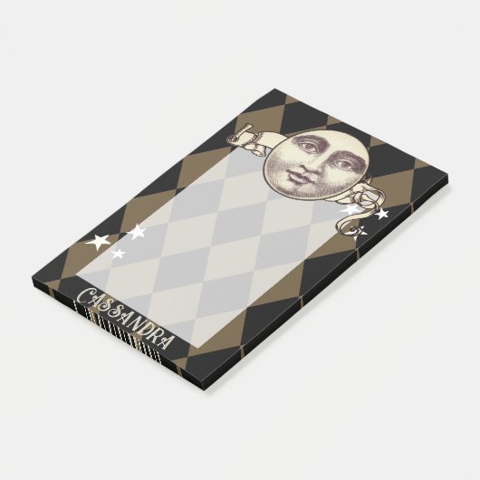 Nostalgische Steampunk Fantasy Post-it® Notes (Schuin)