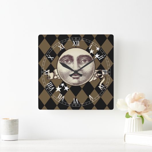 Nostalgische  Steampunk Fantasy Vierkante Klok (Huis)