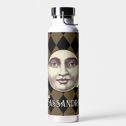 Nostalgische  Steampunk Fantasy Waterfles (Links)