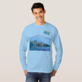 Nostalgische surfdagen t-shirt (Voorkant volledig)