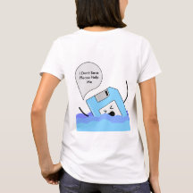 Nostalgische Tech Humor T-Shirt - Save the Floppy