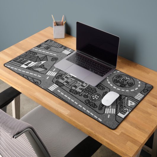 Nostalgische track tapijt auto weg, jaren 90 Jeugd Bureaumat (Kantoor 2)