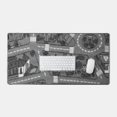 Nostalgische track tapijt auto weg, jaren 90 Jeugd Bureaumat (Keyboard & Muis)