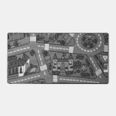 Nostalgische track tapijt auto weg, jaren 90 Jeugd Bureaumat (Voorkant)