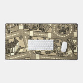 Nostalgische track tapijt auto weg, jaren 90 Jeugd Bureaumat (Keyboard & Muis)