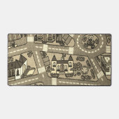 Nostalgische track tapijt auto weg, jaren 90 Jeugd Bureaumat (Voorkant)