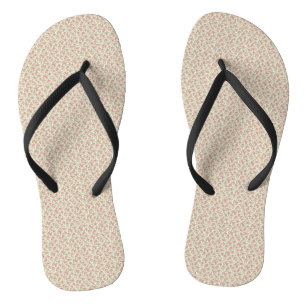 Nostalgische Utility-bloemen uit de jaren 40 in st Teenslippers