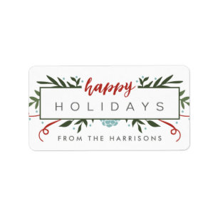 Nostalgische vakantie gepersonaliseerde cadeau Lab Etiket