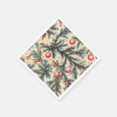 Nostalgische vakantie Ornamenten en Branches Décou Servet (Hoek)