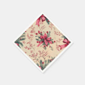 Nostalgische vakantie Roze Bogen & bessen Découpag Servet (Hoek)